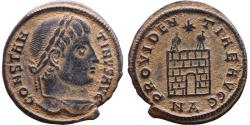 Ancient Coins - Ancient Roman coin of Constantine I minted in Nicomedia - PROVIDENTIAE AVGG - Campgate with 6 levels