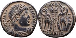 Ancient Coins - EF+ Ancient Roman coin of Constantine I minted in Antioch - GLORIA EXERCITVS
