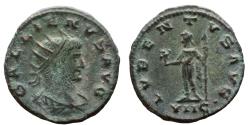 Ancient Coins - Ancient Roman coin of the Emperor Gallienus as Augustus - LVBENTVS AVG