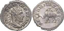 Ancient Coins - Ancient Roman silver coin of the Emperor Philip I minted in Rome - Elephant