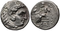 Ancient Coins - XF Ancient Greek silver coin of Alexander III 'The Great'. Postumous issue