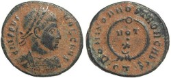 Ancient Coins - Roman coin of Crispus -  DOMINOR NOSTROR CAESS, VOT X