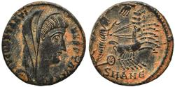 Ancient Coins - VF++++ Ancient Roman coin of Constantine I the Great reaching for the Hand of God