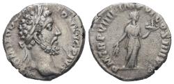 Ancient Coins - Ancient Roman silver denarius of the Emperor Commodus minted in Rome in 183-184 AD