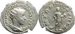 Ancient Coins - Ancient Roman silver coin of the Emperor Gordian III as Augustus minted in Rome