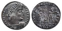 Ancient Coins - EF Ancient Roman coin of Constantine I The Great minted in Antioch - fully silvered