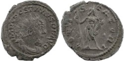 Ancient Coins - Postumus silvered antoninianus - IOVI STATORI