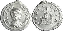 Ancient Coins - Superb Ancient Roman silver coin of Julia Domna as Augusta minted in Rome in 212 AD