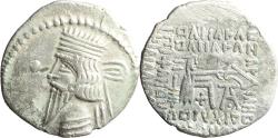 Ancient Coins - Ancient Kings of Parthia silver drachm of Vologases III 105-147 AD minted in Ecbatana