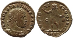 Ancient Coins - Roman coin of Constantine I - SOLI INVICTO COMITI - Arlelate