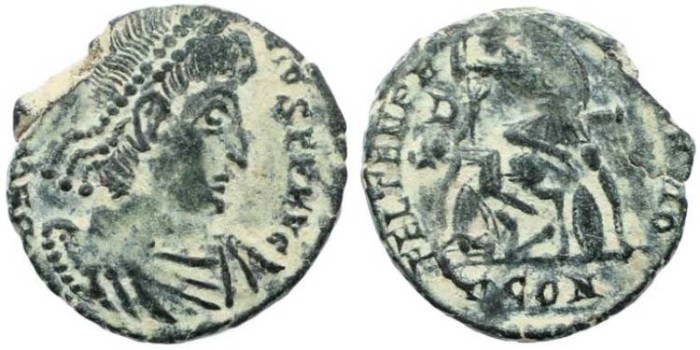 Ancient Coins - Roman Empire - Constantius II - FEL TEMP REPARATIO - Arelate