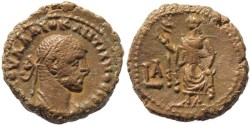 Ancient Coins - Diocletian Potin Tetradrachm minted in Alexandria, Egypt