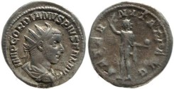Ancient Coins - Gordian III AR silver antoninianus - AETERNITATI AVG
