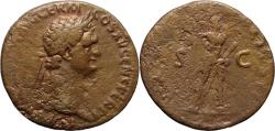 Ancient Coins - Budget Large Ancient Roman coin of the Emperor Domitian