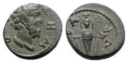 Ancient Coins - VF/near EF Ancient Greek coin from Tabala, Lydia - Cult statue of Artemis Ephesia