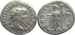 Ancient Coins - Ancient Roman silver denarius of the Emperor Septimius Severus minted in Rome