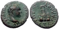 Ancient Coins - t Roman Provincial coin of Titus as Caesar minted in Caesarea, Cappadocia