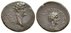 Ancient Coins - Ancient Roman Provincial coin of Claudius I and Agrippina II minted in Iconium (as Claudiconium), Lycaonia