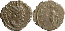 Ancient Coins - Ancient Roman coin of the Emperor Tetricus I found in England