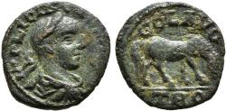 Ancient Coins - Ancient Roman Provincial coin of Gallienus minted in Troas, Alexandria