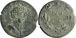 Ancient Coins - Ancient Roman Provincial coin of the Emperor Lucius Verus minted in Ninica Claudiopolis