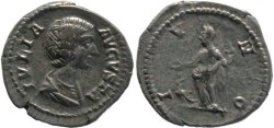 Ancient Coins - Julia Domna AR denarius - Wife Of Septimius Severus - IVNO 