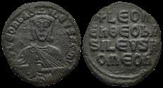Ancient Coins - Ancient Byzantine coin of Leo VI The Wise minted in Constantinople