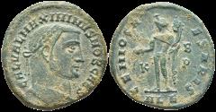 Ancient Coins - VF+ Ancient Roman coin of the Emperor Maximinus II minted in Alexandria, Egypt - GENIO CAESARIS