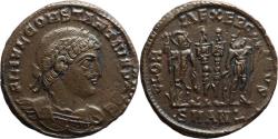 Ancient Coins - Ancient Roman coin of Constantius II as Caesar minted in Antioch - GLORIA EXERCITVS
