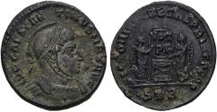 Ancient Coins - Ancient Roman coin of Constantine I the Great minted in Treveri - VICTORIAE LAETAE PRINC PERP
