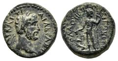 Ancient Coins - VF++ Ancient Roman Provincial coin of the Emperor Antoninus Pius with Dionysos minted in Flaviopolis-Flavias