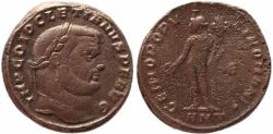 Ancient Coins - Roman coin of Diocletian Ae large follis - GENIO POPVLI ROMANI - Antioch 
