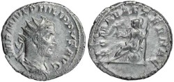 Ancient Coins - Philip I 'the Arab' silver antoninianus - ROMAE AETERNAE