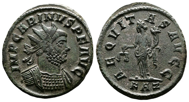 Ancient Roman coin of the Emperor Carinus - AEQVITAS AVGG | Roman ...