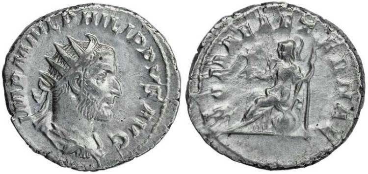 Philip I 'the Arab' silver antoninianus - ROMAE AETERNAE | Roman