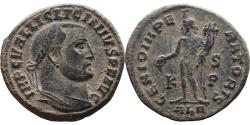 Ancient Coins - Ancient Roman coin of the Emperor Licinius I as Augustus minted in Alexandria, Egypt