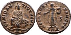 Ancient Coins - Ancient Roman coin of Maximinus II Daia - Tyche and River God Orontes and Apollo