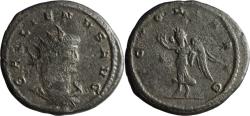 Ancient Coins - Ancient Roman silvered coin of the Emperor Gallienus as Augustus