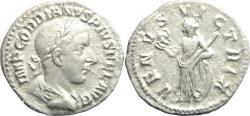 Ancient Coins - Ancient Roman silver coin of Gordian III minted in Rome in 240 AD - VENVS VICTRIX