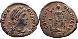 Ancient Coins - EF+ Ancient Roman coin of Theodosius I minted in Antioch - CONCORDIA AVGGG