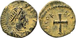 Ancient Coins - Ancient Roman coin of the Emperor Honorius - Minted in Constantinople - Christian Cross