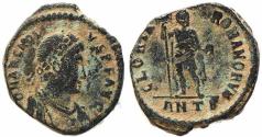 Ancient Coins - Roman coin of Arcadius Ae2 - GLORIA ROMANORVM - Antioch Mint