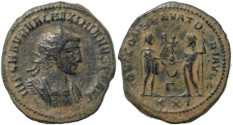 Ancient Coins - Maximian Antoninianus - IOVI CONSERVATORI AVGG
