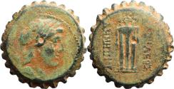 Ancient Coins - Ancient Greek coin of Demetrios I Soter - Apollo and Tripod