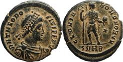 Ancient Coins - Ancient Roman coin of Theodosius I as Augustus - GLORIA ROMANORVM - Heraclea Mint