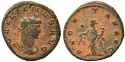 Ancient Coins - Ancient Roman coin of the Emperor Gallienus as Augustus - AEQVITAS AVG