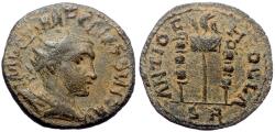 Ancient Coins - Ancient Roman coin of Volusian minted in Antioch of Pisidia - Vexillum and Eagle