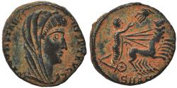 Ancient Coins - VF++ Ancient Roman coin of Constantine I the Great reaching for the Hand of God
