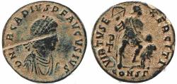 Ancient Coins - Roman coin of Arcadius Ae2 - VIRTVS EXERCITI - Constantinople Mint