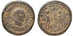 Ancient Coins - Ancient Roman coin of the Emperor Probus as Augustus minted in Antioch - CLEMENTIA TEMP